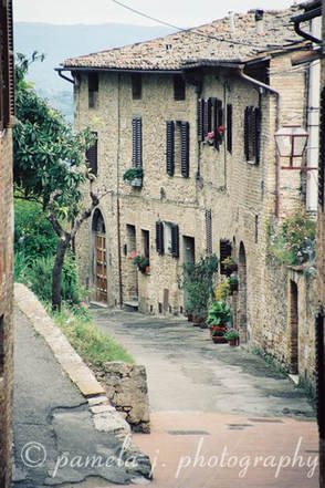 Ancient Brick Building San Gimignano